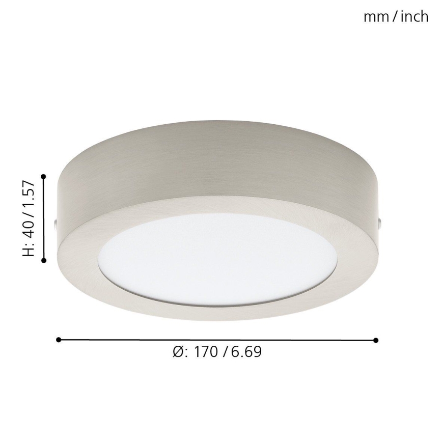 Eglo 94523 - LED-kattovalaisin FUEVA 1 LED/10,9W/230V