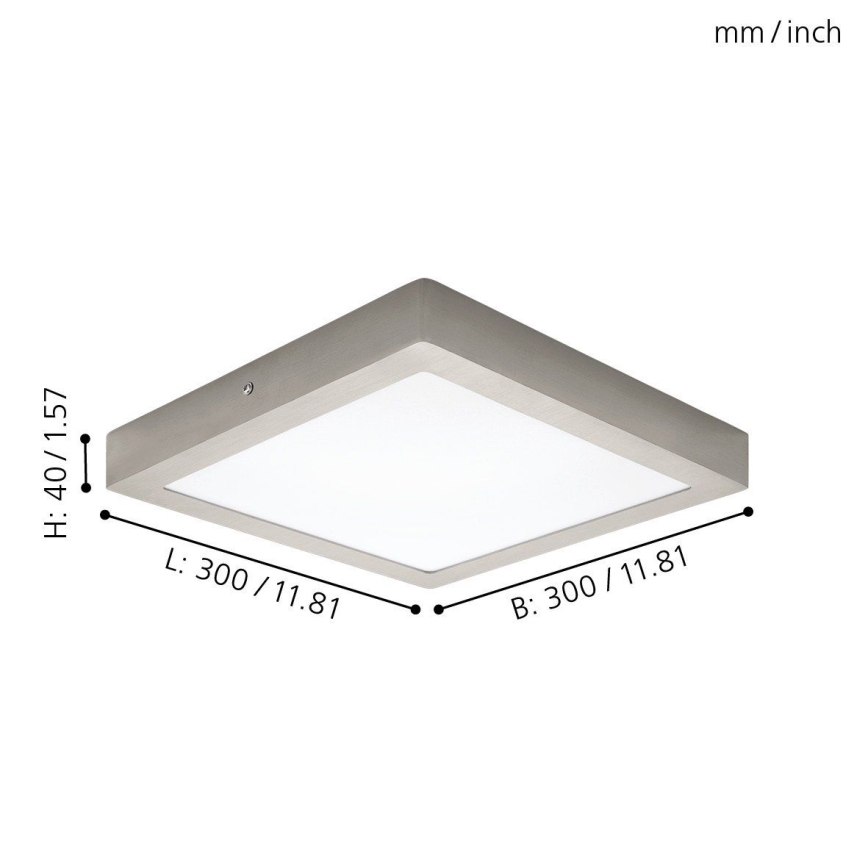 Eglo 94528 - LED-kattovalaisin FUEVA 1 LED/22W/230V