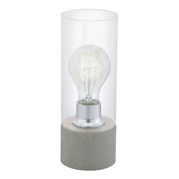 Eglo 94549 - Pöytävalaisin TORVISCO 1xE27/60W/230V harmaa