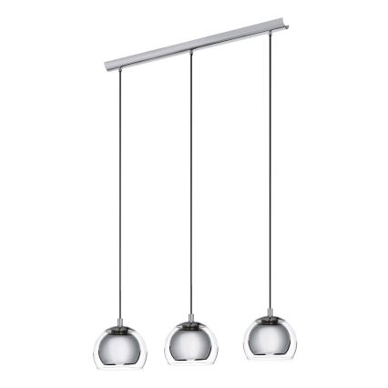 Eglo 94593 - Kattokruunu ROCAMAR 3xE27/60W/230V