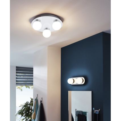 Eglo 94629 - LED-kylpyhuoneen valo MOSIANO 3xLED/3,3W/230V IP44