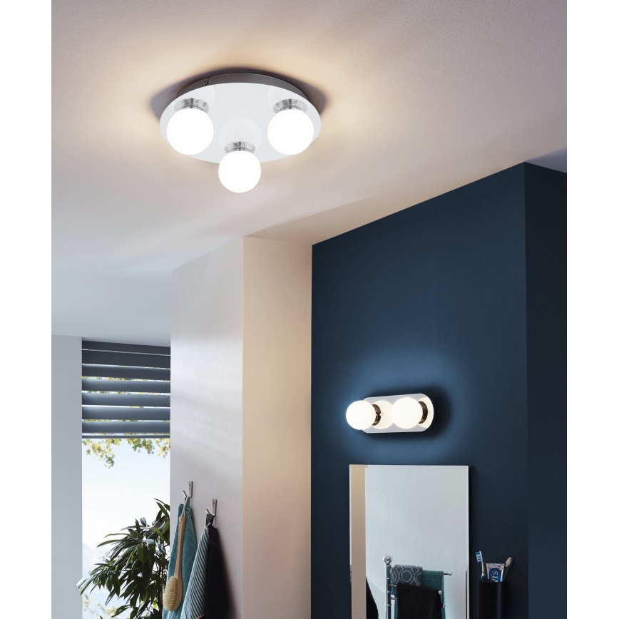 Eglo 94629 - LED-kylpyhuoneen valo MOSIANO 3xLED/3,3W/230V IP44