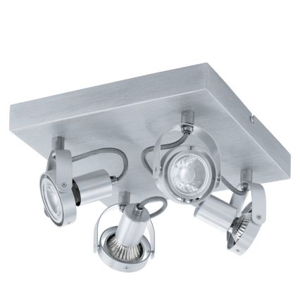 Eglo 94645 - LED-kohdevalaisin NOVORIO 4xGU10-LED/5W/230V