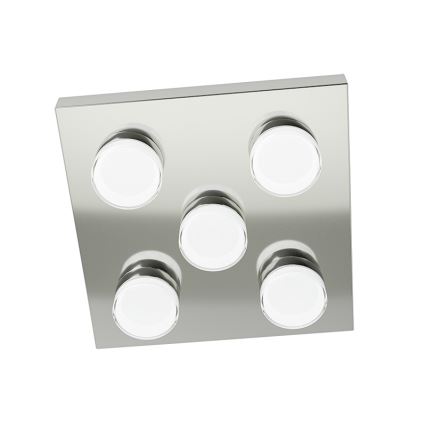 Eglo 94654 - LED-kattovalaisin kylpyhuoneessa ROMENDO 5xLED/4,5W/230V IP44
