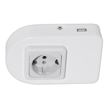 Eglo 94663 - Kaapin alla oleva pistorasia SCHUKO mukaan lukien USB TAXANO