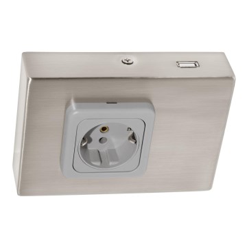 Eglo 94664 - Kaapin alla oleva pistorasia SCHUKO mukaan lukien USB TAXANO