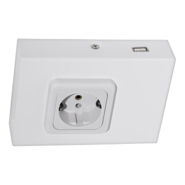 Eglo 94665 - Kaapin alla oleva pistorasia SCHUKO mukaan lukien USB TAXANO