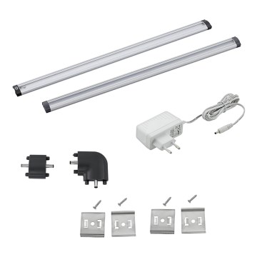 Eglo 94693 - SETTI 2x Keittiökaappien alla oleva LED-valaistus VENDRES 2xLED/3W/230V