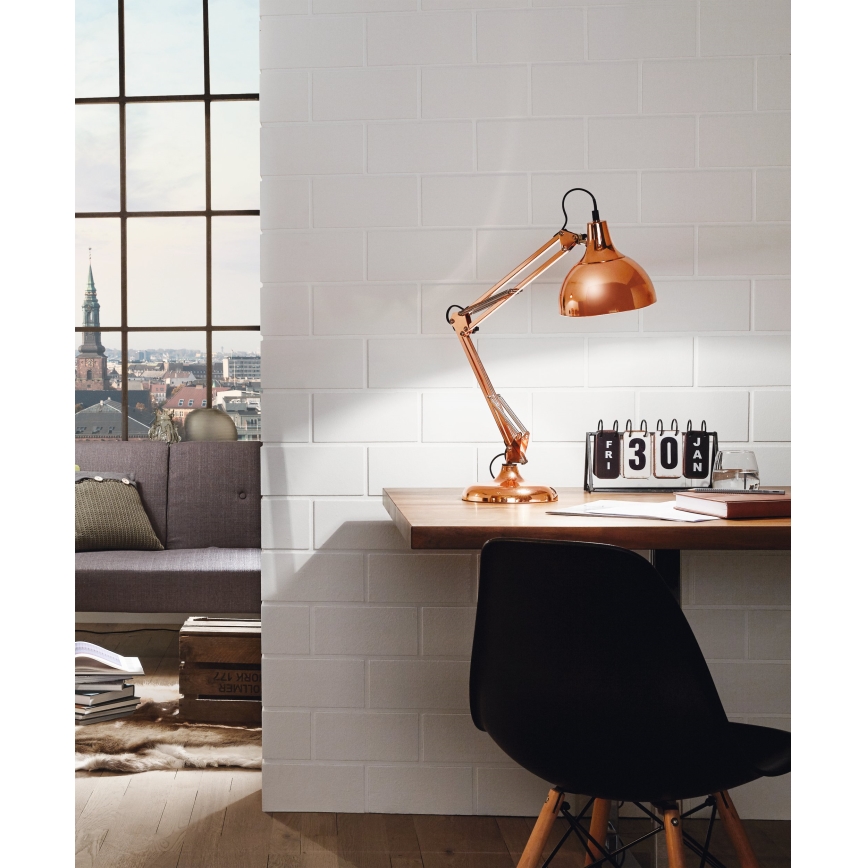 Eglo 94704 - Pöytävalaisin BORGILLIO 1xE27/40W/230V