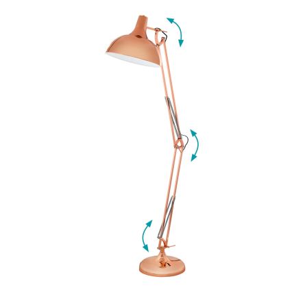 Eglo 94705 - Lattialamppu BORGILLIO 1xE27/60W/230V
