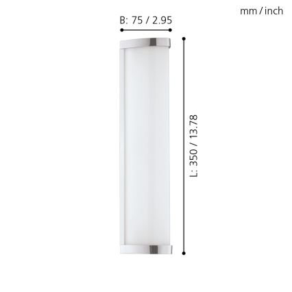 Eglo 94712 - LED-kylpyhuoneen valo GITA 2 1xLED/8W/230V IP44