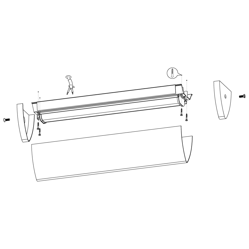 Eglo 94713 - LED-kylpyhuoneen valo GITA 2 1xLED/16W/230V IP44