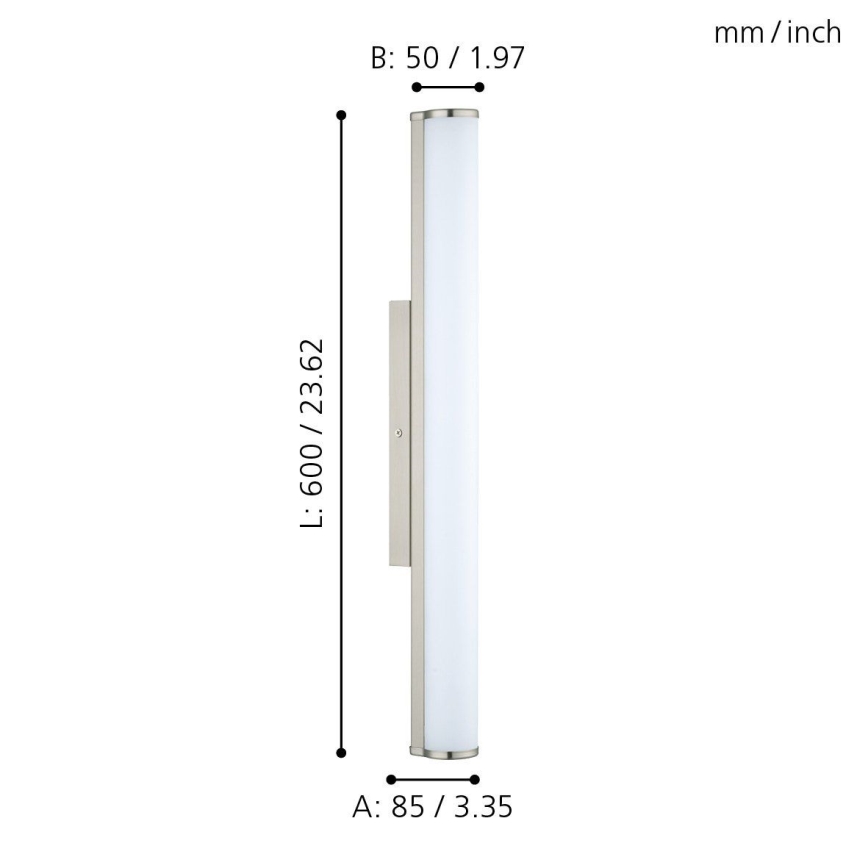 Eglo 94716 - LED-kylpyhuoneen valo CALNOVA 1xLED/16W/230V IP44