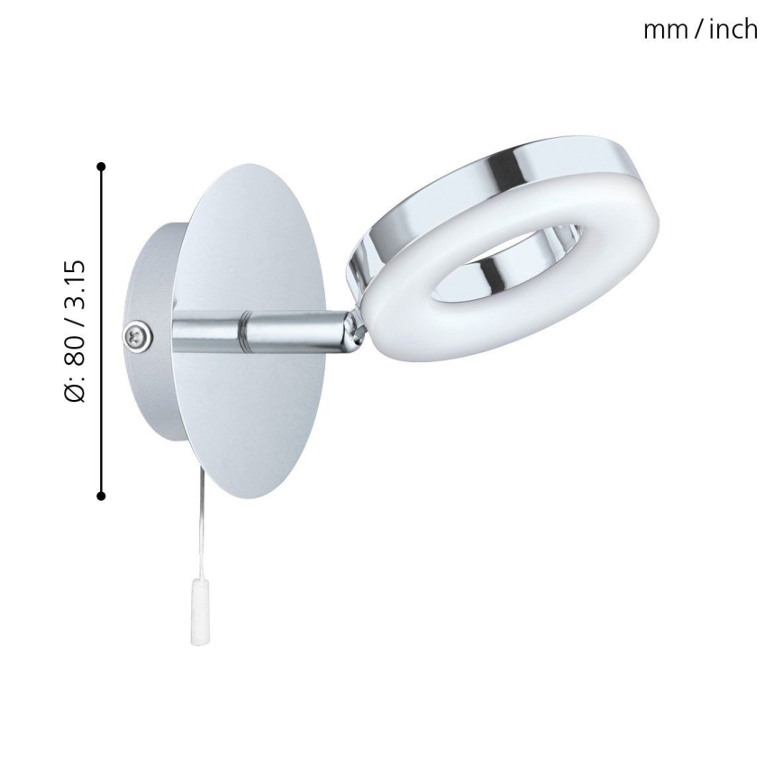 Eglo 94756 - LED-kylpyhuoneen valo GONARO 1xLED/3,8W/230V IP44