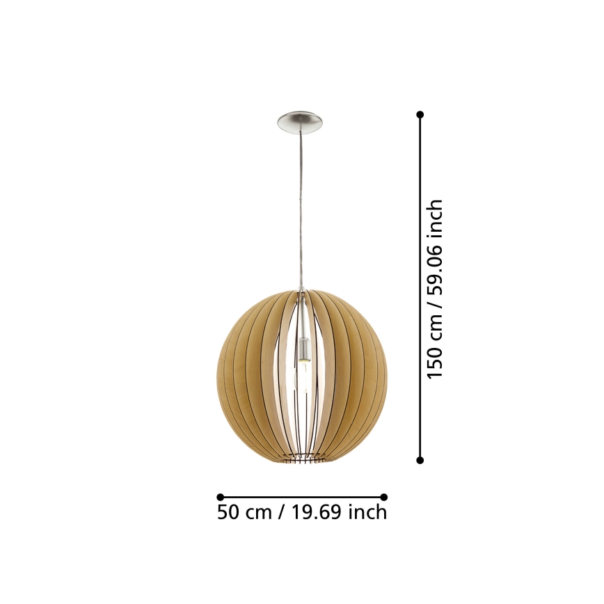 Eglo 94765 - Kattokruunu COSSANO 1xE27/60W/230V