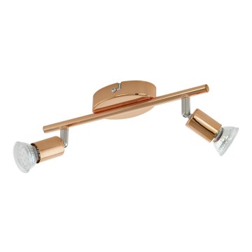 Eglo 94773 - LED-kohdevalaisin BUZZ-COPPER 2xGU10/3W/230V