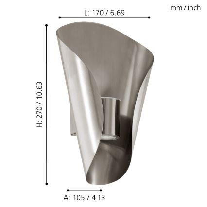 Eglo 94779 - LED-ulkovalo BOSARO 2xLED/2,5W/230V IP44