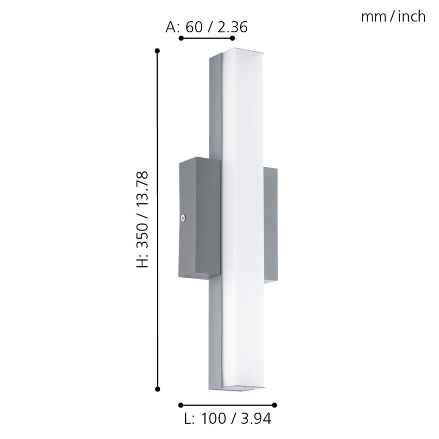 Eglo 94845 - LED-ulkovalo ACATE 1xLED/8W/230V IP44