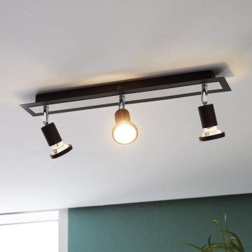 Eglo 94965 - LED-kohdevalaisin SARRIA 3xGU10-LED/5W/230V