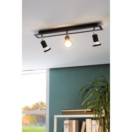 Eglo 94965 - LED-kohdevalaisin SARRIA 3xGU10-LED/5W/230V