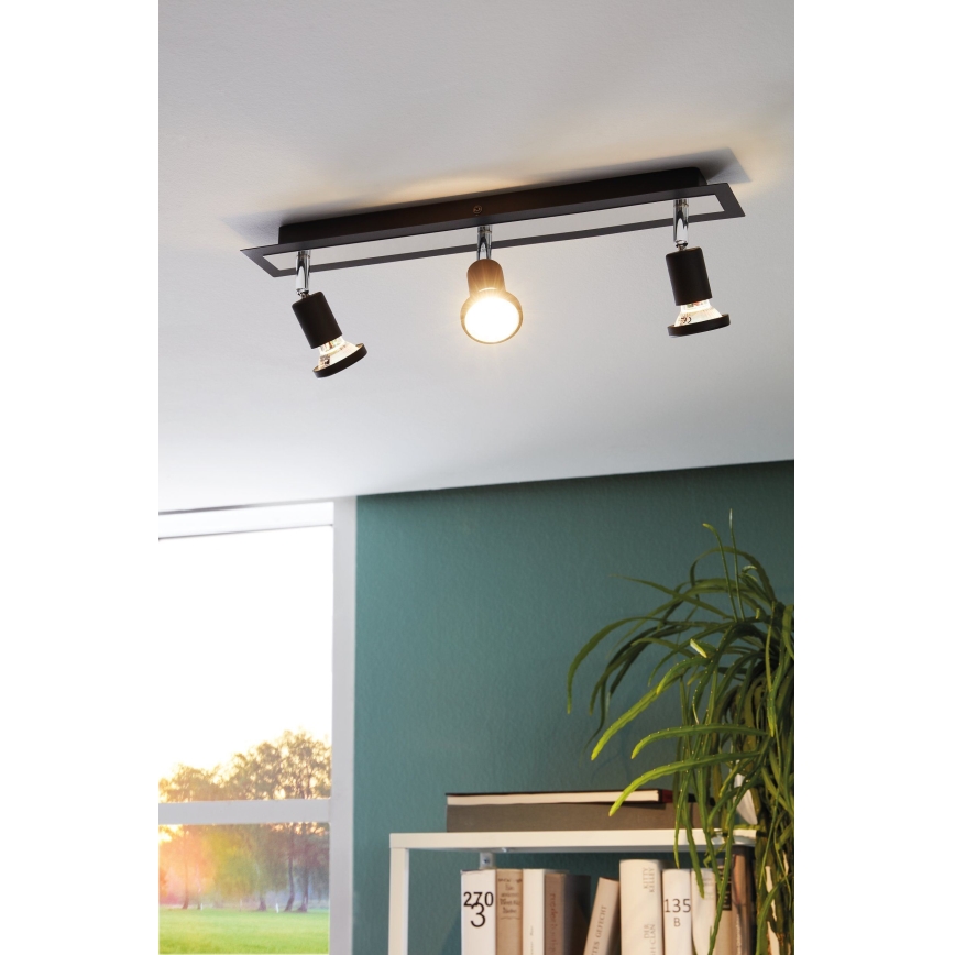 Eglo 94965 - LED-kohdevalaisin SARRIA 3xGU10-LED/5W/230V