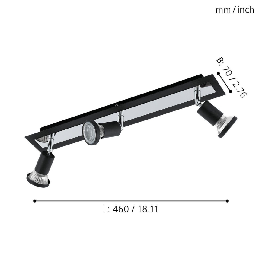 Eglo 94965 - LED-kohdevalaisin SARRIA 3xGU10-LED/5W/230V