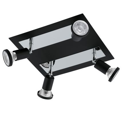 Eglo 94966 - LED-kohdevalaisin SARRIA 4xGU10-LED/5W/230V