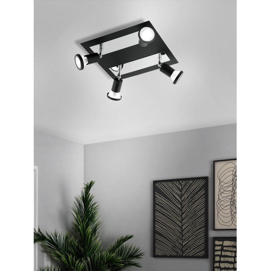Eglo 94966 - LED-kohdevalaisin SARRIA 4xGU10-LED/5W/230V