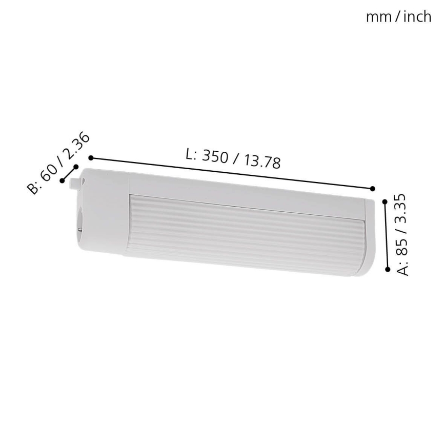 Eglo 94987 - Seinävalaisin BARI 1 2xE14/40W/230V