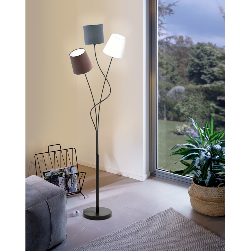 Eglo 94995 - Lattialamppu MARONDA 3xE14/40W/230V