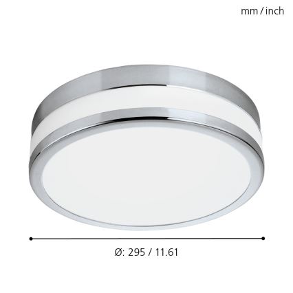 Eglo 94999 - LED-kylpyhuoneen valo LED PALERMO 1xLED/24W/230V IP44