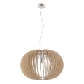 Eglo 95042 - Riippuvalaisin STELLATO kaapelilla 1xE27/60W/230V Ø 70 cm beige