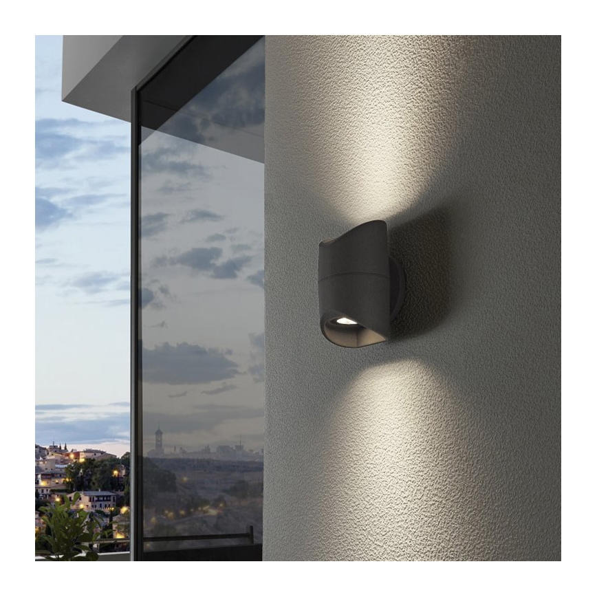 Eglo 95076 - Ulkoseinävalaisin ABRANTES 2xLED/6W/230V IP44