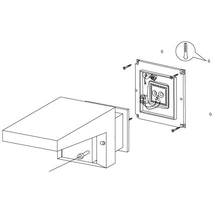 Eglo 95097 - Ulkoseinävalaisin DESELLA 1 LED/10W/230V IP54