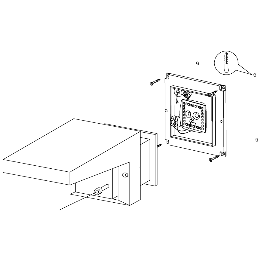 Eglo 95097 - Ulkoseinävalaisin DESELLA 1 LED/10W/230V IP54