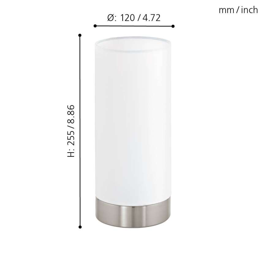 Eglo  - Himmennettävä pöytävalaisin PASTERI 1xE27/40W/230V