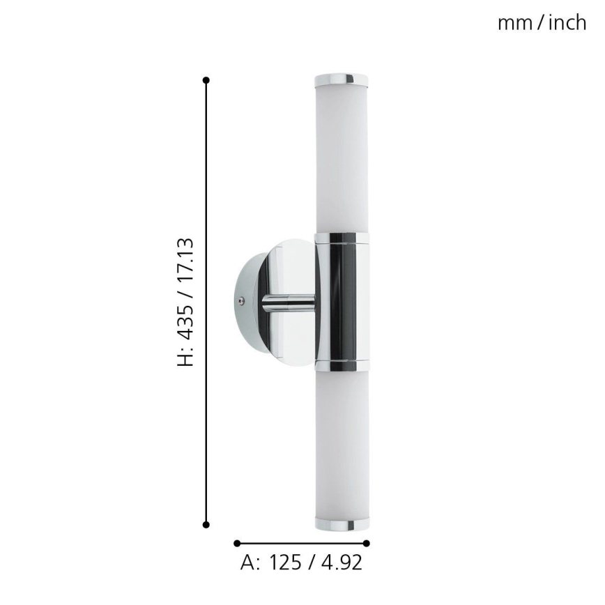 Eglo 95142 - LED-kylpyhuoneen valo PALMERA 1 2xLED/4,5W/230V IP44