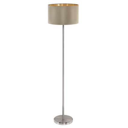 Eglo - Lattialamppu 1xE27/60W/230V taupe