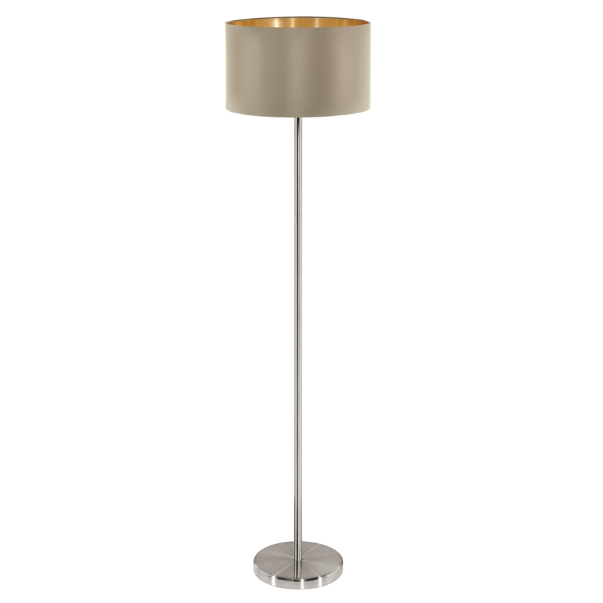 Eglo - Lattialamppu 1xE27/60W/230V taupe