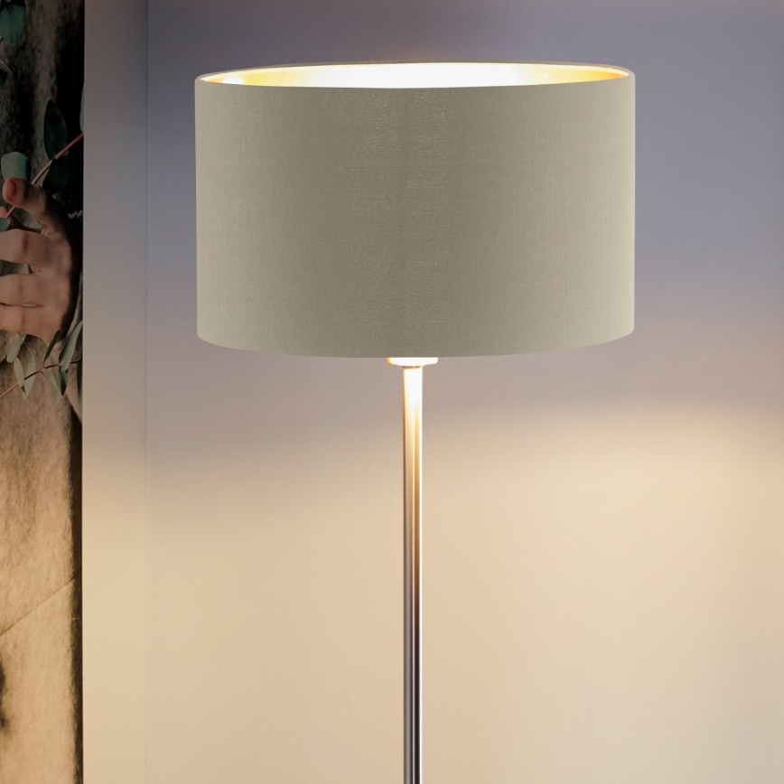 Eglo - Lattialamppu 1xE27/60W/230V taupe