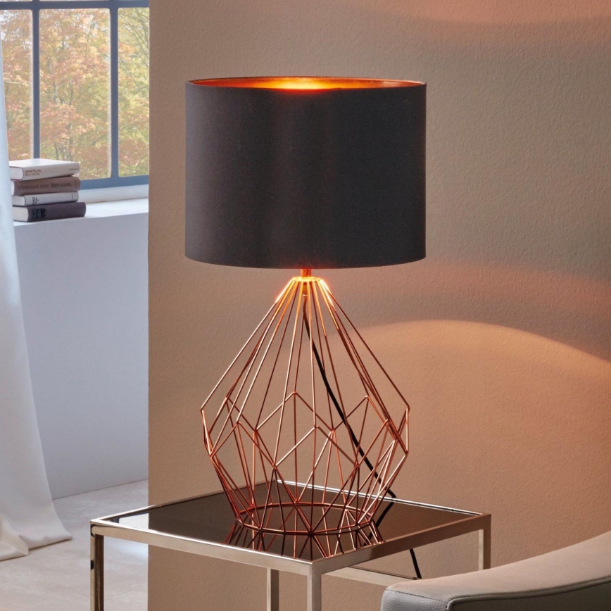 Eglo 95185 - Pöytävalaisin PEDREGAL 1xE27/60W/230V