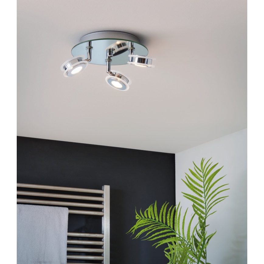 Eglo 95279 - Kylpyhuoneen LED-kohdevalaisin AGUEDA 3xLED/3,3W/230V IP44