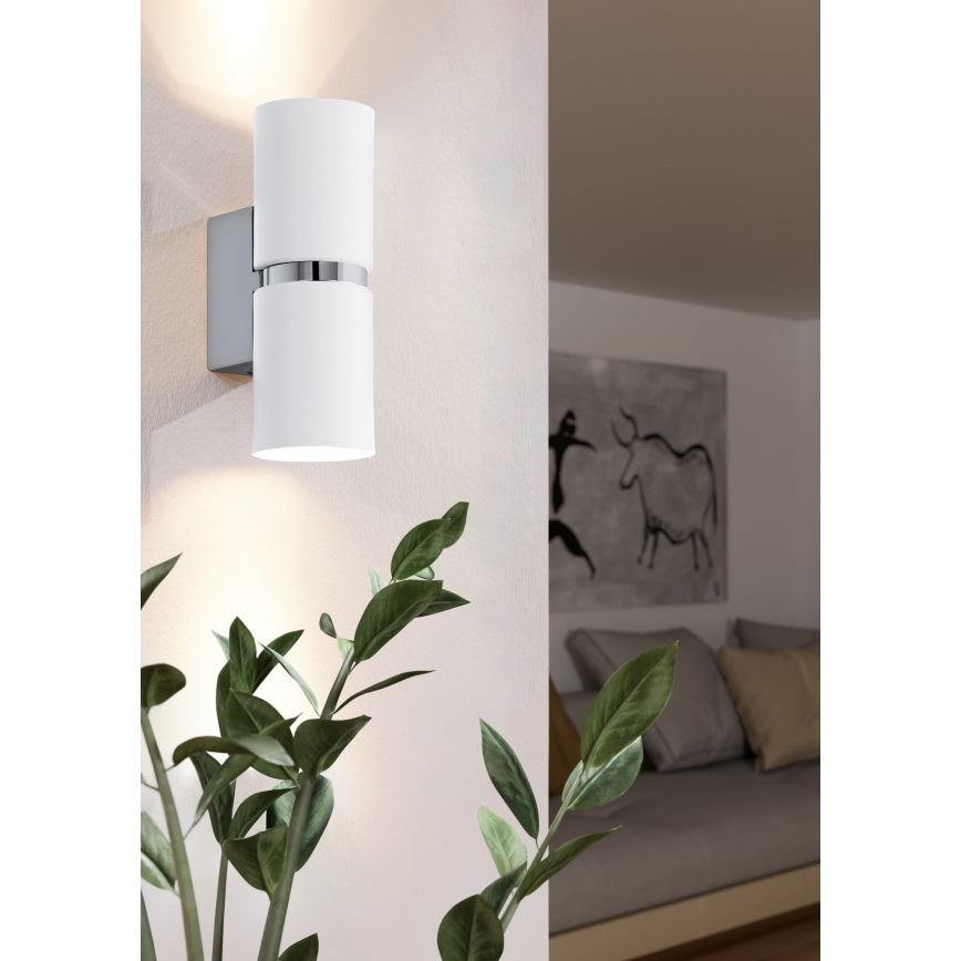 Eglo 95368 - LED-seinävalaisin PASSA 2xGU10-LED/4W/230V