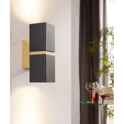 Eglo 95373 - LED-seinävalaisin PASSA 2xGU10-LED/4W/230V