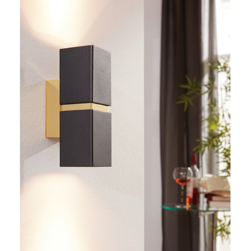 Eglo 95373 - LED-seinävalaisin PASSA 2xGU10-LED/4W/230V
