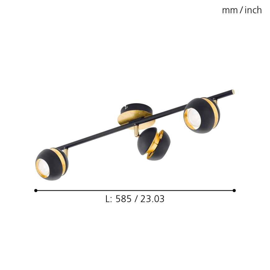Eglo 95484 - LED-kohdevalaisin NOCITO 3xGU10-LED/4W/230V
