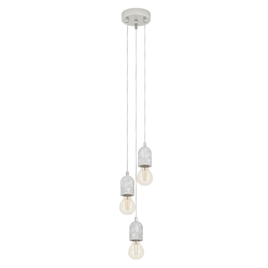 Eglo 95523 - Kattokruunu SILVARES 3xE27/60W/230V