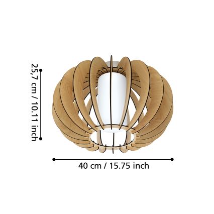 Eglo 95597 - Kattovalo STELLATO 1 1xE27/60W/230V