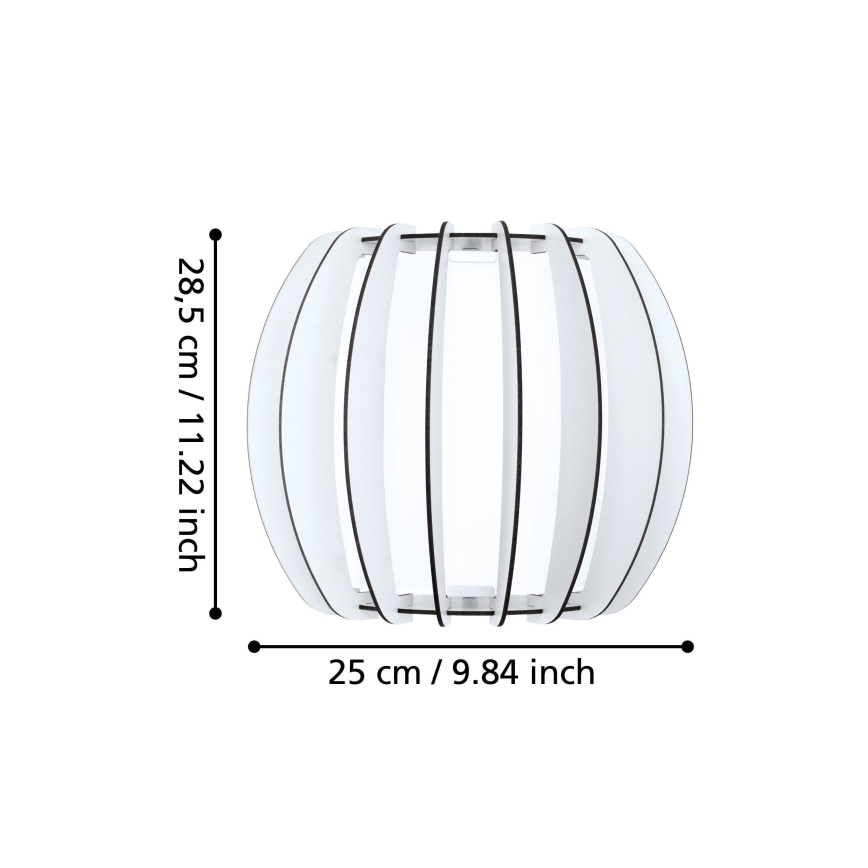 Eglo 95609 - Seinävalaisin STELLATO 2 1xE27/60W/230V
