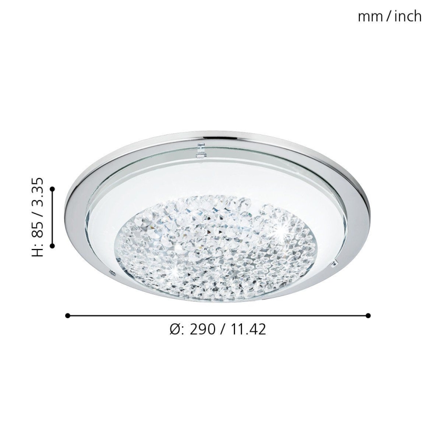 Eglo 95639 - upotettava LED kristallikattovalaisin ACOLLA LED/8,2W/230V